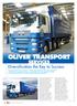 OLIVER TRANSPORT. SERVICES Diversification the Key to Success