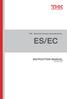 THK Electrical Actuator Economy Series ES/EC. INSTRUCTION MANUAL No (2) E