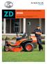 KUBOTA DIESEL ZERO-TURN MOWER ZD326. Kubota s ZD326 zero-turn mower delivers the performance and quality demanded by commercial operators.