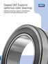 Sealed SKF Explorer spherical roller bearings. Optimum protection against contaminants, downtime and high maintenance costs