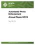 Automated Photo Enforcement Annual Report 2015