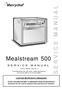 Mealstream 500. Part No. 32Z3387 Issue No.3. For all Mealstream 501, 502 & 503 models manufactured from January 2001 & Tim Hortons Models