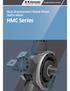Precision Machinery Company. Dual Displacement Radial Piston Staffa Motor. HMC Series