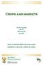 Crops and markets. Fourth quarter 2013 Volume 94 No 958. Isued by the Directorate Statistics and Economic Analysis