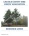 LINCOLN COUNTY FIRE CHIEFS ASSOCIATION RESOURCE GUIDE