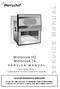 Microcook HD Microcook TA. Part No. 32Z3385 Issue No. 5 For all Microcook HD & TA models manufactured from January 2001 CAUTION MICROWAVE EMISSIONS