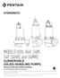 SUBMERSIBLE SOLIDS HANDLING PUMPS INSTALLATION AND SERVICE MANUAL