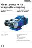 Gear pump with magnetic coupling