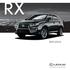 Rx 2013 Lexus Brochure Page: FC Job Number: L Document Page: 2 MY13 RX Brochure