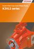 Swash Plate Type Axial Piston Pump. K3VLS series