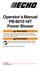 Operator s Manual PB-8010 H/T Power Blower