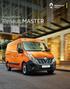 Always delivers. Renault MASTER. Van and Cab Chassis