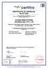CERTIFICATE OF APPROVAL No CF 5235 AVIANS INNOVATIONS TECHNOLOGY PVT. LTD