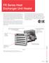 FR Series Heat Exchanger Unit Heater