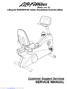 Lifecycle 9500HR/9100 Series Recumbent Exercise Bikes Customer Support Services SERVICE MANUAL