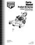 Parts Manual. ProCut 20 Series 3-Wheel Riding Mower Serial No & Above. Models: H2220K R52 R61
