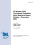 Oil Bypass Filter Technology Evaluation Ninth Quarterly Report October December 2004