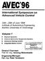 AVEC'96. International Symposium on Advanced Vehicle Control. Volume 1
