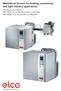 Monoblock burners for heating, commercial and light industry applications