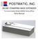 INLINE STAMPING BASE-EXTENDED. To accommodate Model 6000SA Stamp Affixer. Parts Manual. Postmatic, Inc.