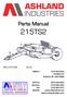 Parts Manual 215TS2 WG-215T PH: