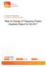 Rate of Change of Frequency Project Quarterly Report for Q4 2017