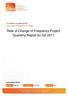 Rate of Change of Frequency Project Quarterly Report for Q2 2017