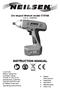 INSTRUCTION MANUAL. 24v Impact Wrench model CT0768 Ref no. JD505524
