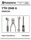 Illustrated Parts List I YTH 2048 A