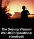 The Unsung Vietnam War MOD Operational Handbook