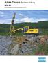 Atlas Copco Surface drill rig. ROC F7 Recommended hole range mm (3 4 1 /2)