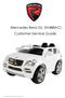 Mercedes Benz GL (W488AC) Customer Service Guide