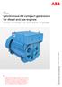 Synchronous HV compact generators for diesel and gas engines