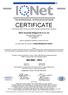CERTIFICATE. DQS Holding GmbH has issued an IQNet recognized certificate that the organization. WIKA Alexander Wiegand SE & Co. KG