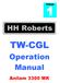 Release TW-CGL. Operation Manual. Anilam 3300 MK