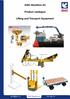 GMC Maritime as. Product catalogue. Lifting and Transport Equipment