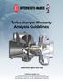 Turbocharger Warranty Analysis Guidelines