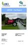 ENTAM - Test Report. Trailed field crop sprayer Agrifac Milan 4200 Basis. Sprayer type: Trade mark: Model: Test report: D