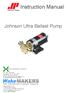 Instruction Manual. Johnson Ultra Ballast Pump. Johnson Pumps