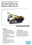 Surface drilling rig. Explorac R50 on truck. Atlas Copco Exploration Products. Features