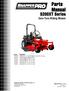 Reproduction. Not for. Parts Manual. S200XT Series Zero-Turn Riding Mower