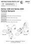 Series 1200 and Series 2000 Turbine Sprayers 110/120V 50/60 Hz 6.0 psi (0.41 bar)