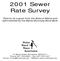 2001 Sewer Rate Survey