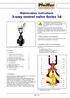 Pfeiffer. Maintenance instructions 3-way control valve Series 1d. 2. Design, operation and dimensions. 3. Installation, start-up and maintenance