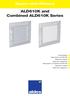 Square slots diffusers ALD610K and Combined ALD610K Series