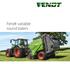 Fendt variable round balers