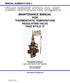 MAINTENANCE MANUAL FOR THERMOSTATIC TEMPERATURE REGULATING VALVE TRAC STYLE P