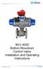 BKV 4000 Bottom Blowdown Control Valve Installation and Operating Instructions