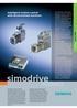simodrive POSMO Intelligent motion control with decentralized solutions Overview March 2003