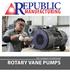 EPUBLIC MANUFACTURING. dry-running & oil-lubricated ROTARY VANE PUMPS